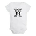 thumbnail image 1 of I'm Going to be a Big brother Funny Rompers For Babies, Newborn Baby Unisex Bodysuits, Infant Jumpsuits, Toddler 0-24 Months Kids One-Piece Oufits (White, 0-6 Months), 1 of 4