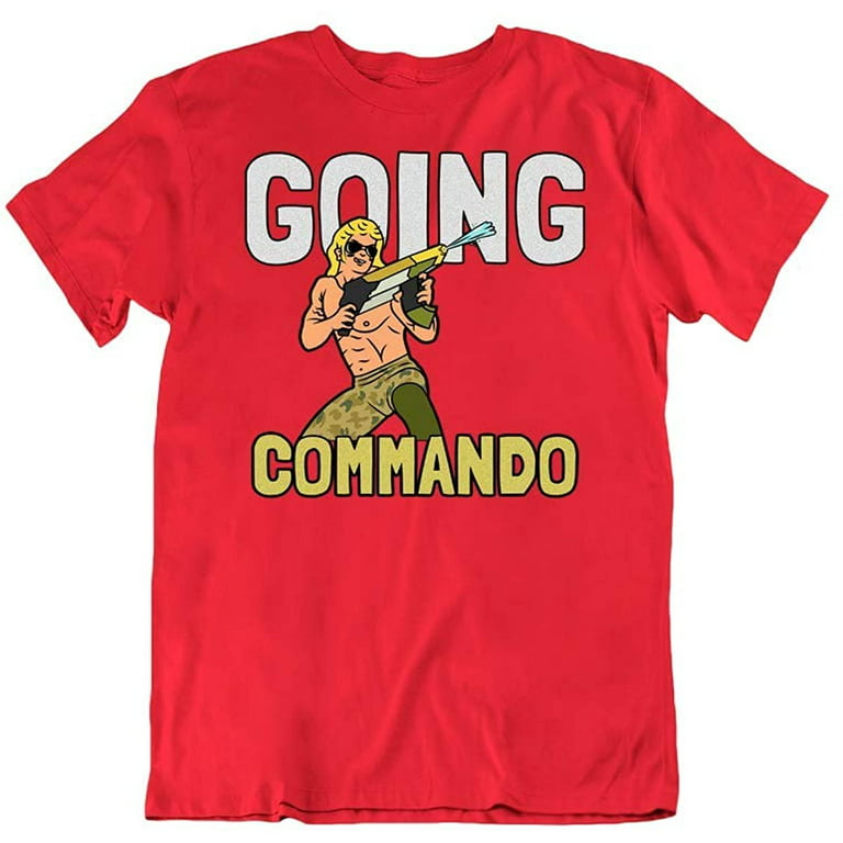 Going Commando Funny Novelty Pun Humor Tee Fashion Design Cotton T