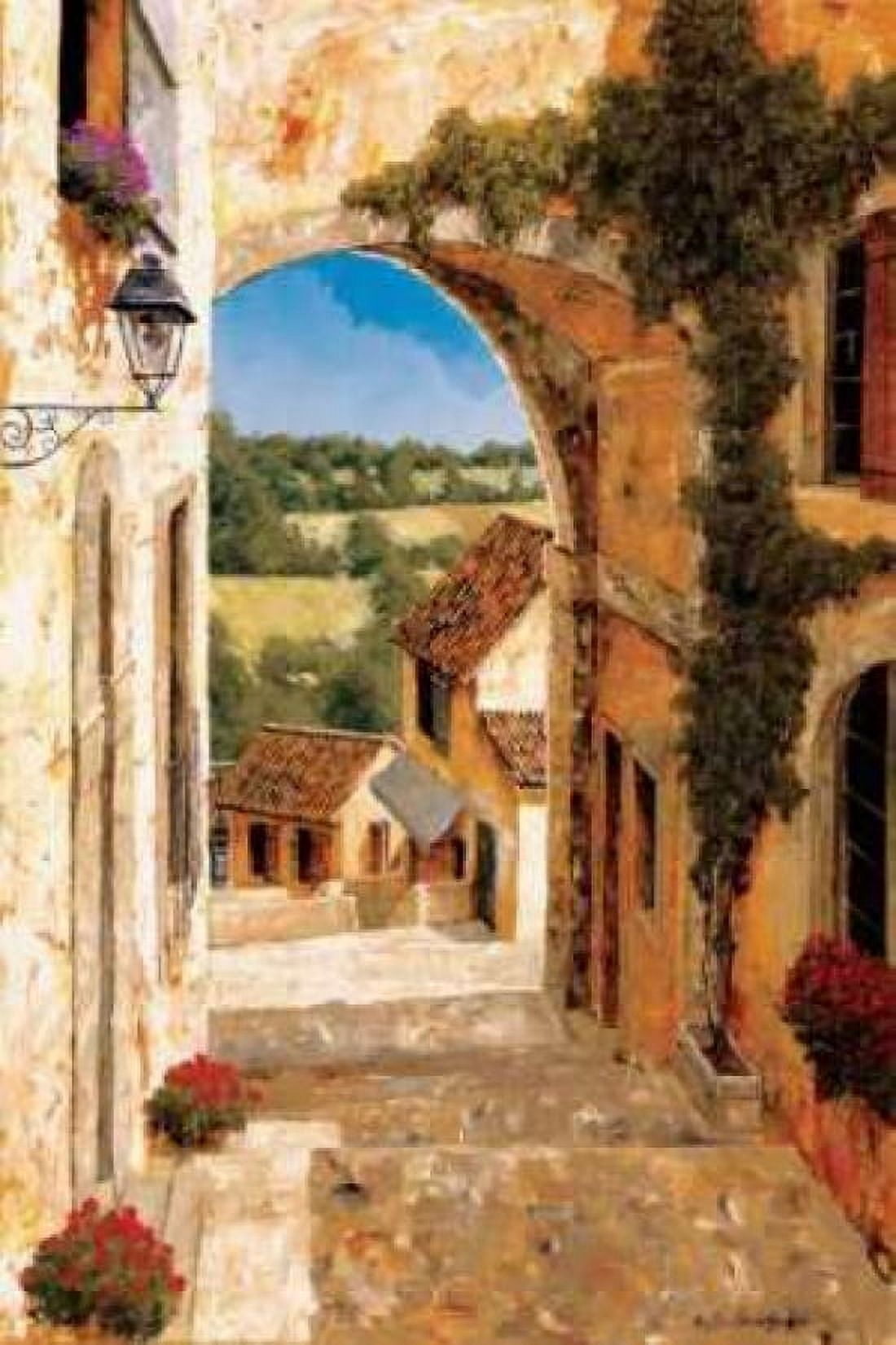 Going Down to the Village Canvas Art - Gilles Archambault (24 x 36)
