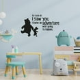 thumbnail image 1 of Going To Happen Pooh Piglet Life Postive Quote Cartoon Wall Sticker Art Decal Girls Boys Room Bedroom Nursery Kindergarten House Fun Home Decor Stickers Wall Art Vinyl Decoration Size (35x40 inch), 1 of 3
