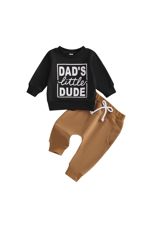 Going Home Outfit Baby Boy New Born Clothes Baby Boy Baby Boy Clothes Outfits Letter Prined Sweatshirt Pants Set Baby Boy Clothing