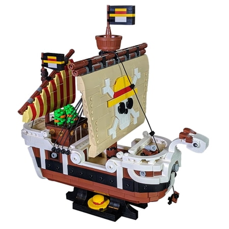 Going Merry Boat Building Block Sets Maritime Adventures Anime Pirate Ship Brick Toy Model for Kids Adults