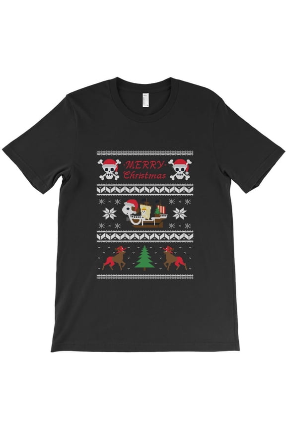 Going Merry Christmas Funny Anime Pirate Ship Holiday Pun Graphic G023 Unisex T-Shirt, Up to 5XL
