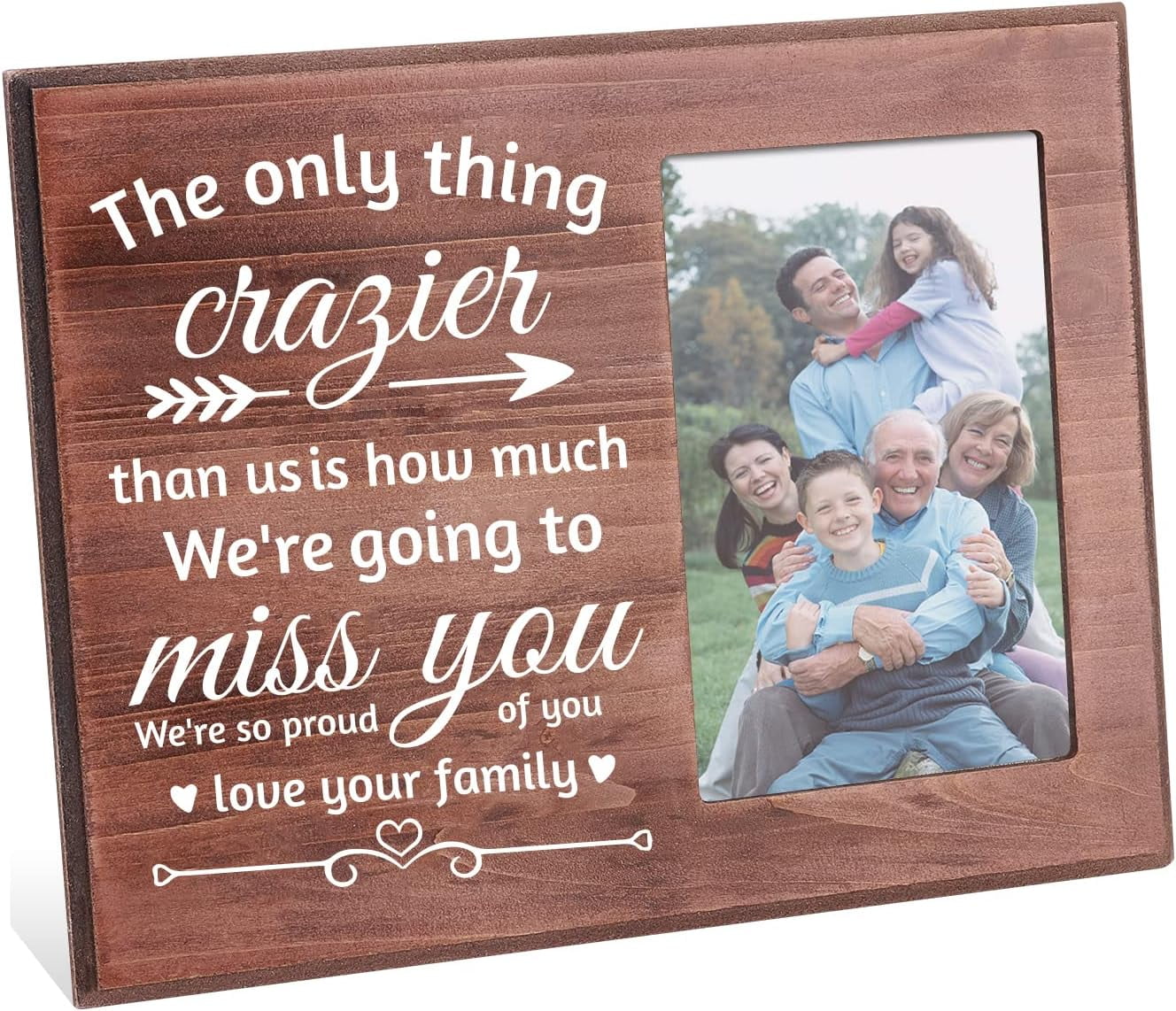 We Are Going To Miss You Picture Frame 4x6 inch Wood Picture Frame Gift ...