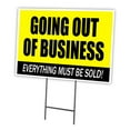 thumbnail image 1 of Going Out Of Business 24" x 36" Yard Sign & Stake | Advertise Your Business | Stake Included Double Sided Image | Made in The USA, 1 of 3