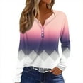 Going Out Tops for Women Fall Plus Size Tunics Long Sleeve Henley