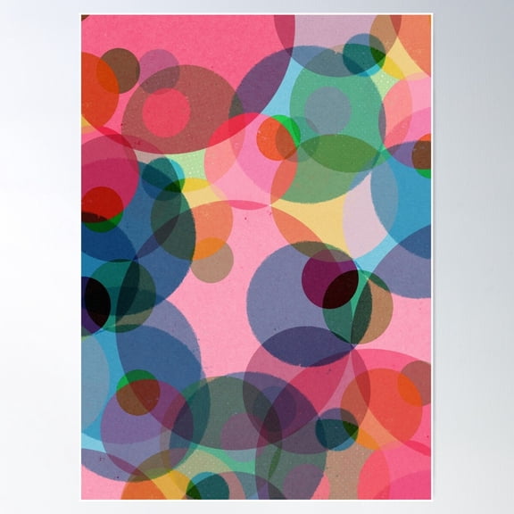 Going Round In Circles Poster Wall Art, Modern Wall Decor For Living Room Bedroom, 8x12 UNFRAMED