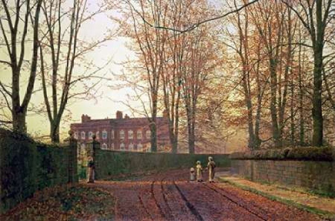 Going To Church Canvas Art - John Atkinson Grimshaw (24 x 36)