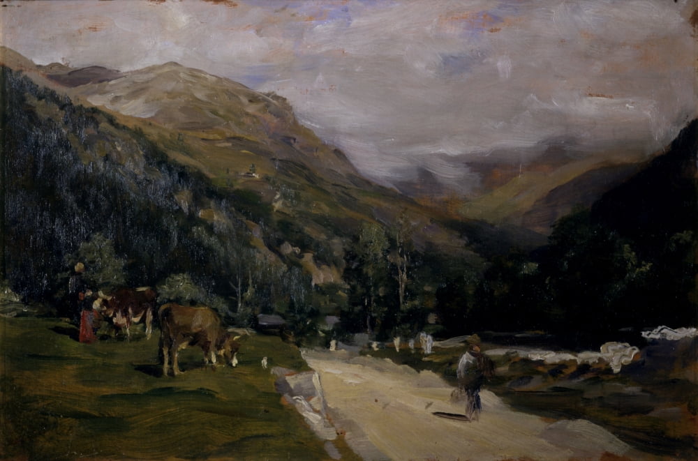 Going To Gressoney (Verso Gressoney) Canvas Art - (24 x 18)