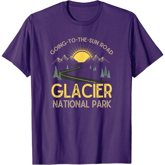 Going-To-The-Sun Road Glacier National Park Retro Montana Unisex T-Shirt for Men Women Kids Toddler