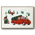 thumbnail image 1 of Going to Grandmas Collection A - Framed Gallery Wrapped Holiday Canvas - 27 x 41 - Natural Wood Frame, 1 of 9