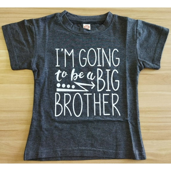 Going to be Big Brother Announcement T Shirt Toddler Baby Boys Birthday Tees Kids Short Sleeve Summer Tops, Sizes 12Months-5T