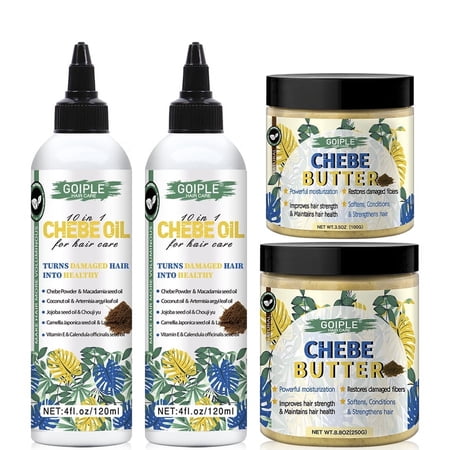 Goiple Natural 10-in-1 Chebe Oil Butter Hair Moisturizer for Scalp, Easily Absorbed, Nourishing Hair, and Long - lasting Hair Hydration. Easy to Use and Suitable for Men and Women of All Hair Types