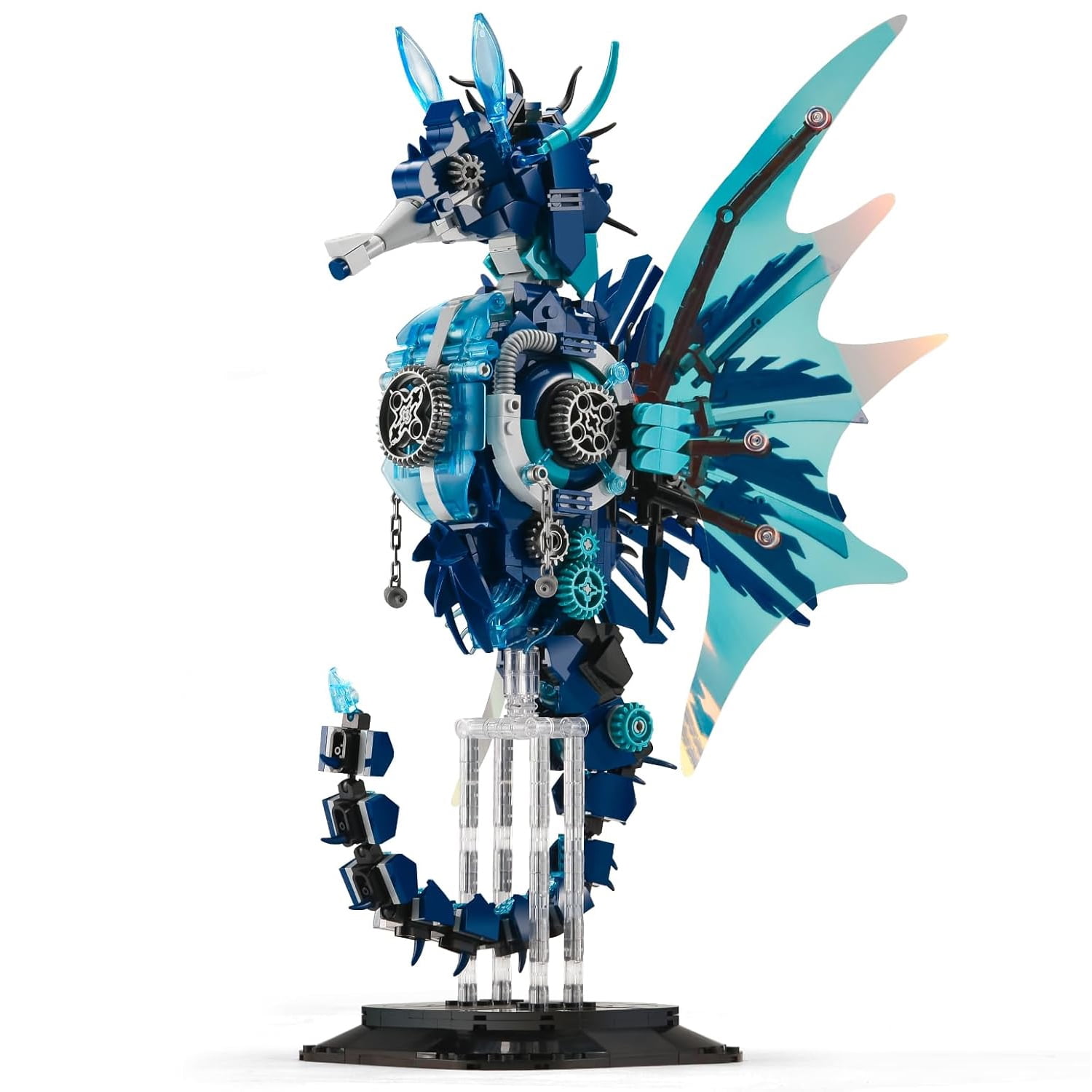 Goirzi 1003Pcs Mechanical Seahorse Building Blocks Set - Animals Building Blocks Toys for Kids and Adults
