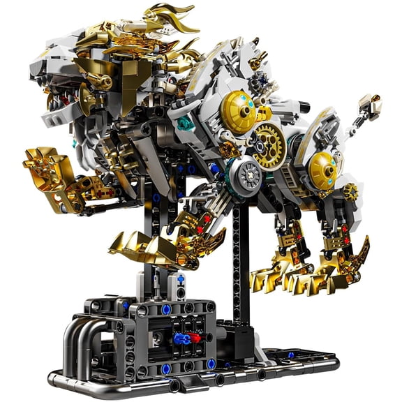 Goirzi 1073Pcs Mechanical Lion Building Blocks Set - Animals Building Blocks Toys for Kids and Adults