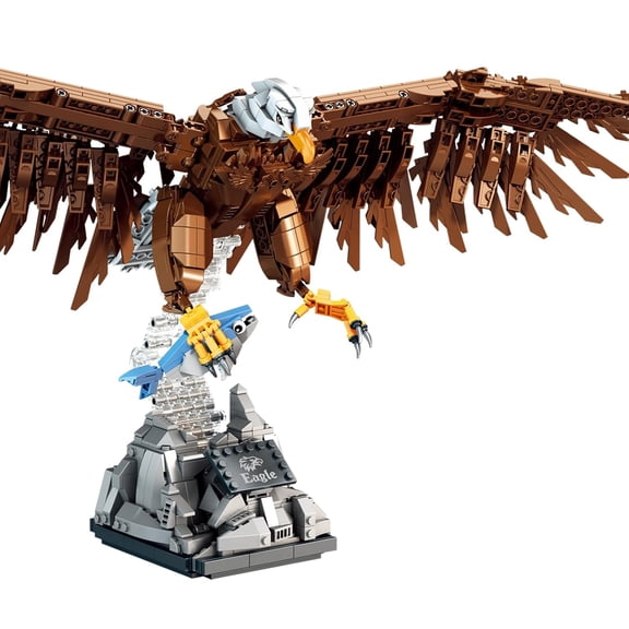 Goirzi 1214Pcs Eagle Building Blocks Set - Animals Building Blocks Toys for Kids and Adults