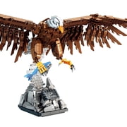 Goirzi 1214Pcs Eagle Building Blocks Set - Animals Building Blocks Toys for Kids and Adults