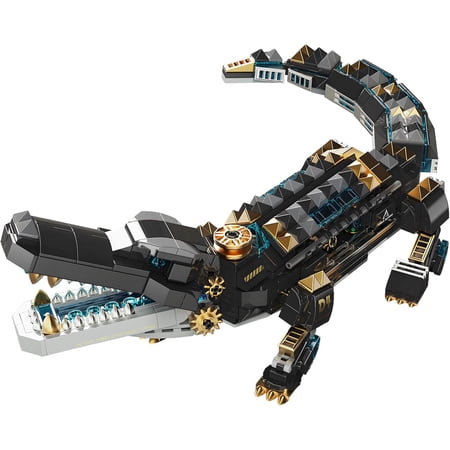 Goirzi 542Pcs Mechanical Crocodile Building Blocks Set - Animals Building Blocks Toys for Kids and Adults