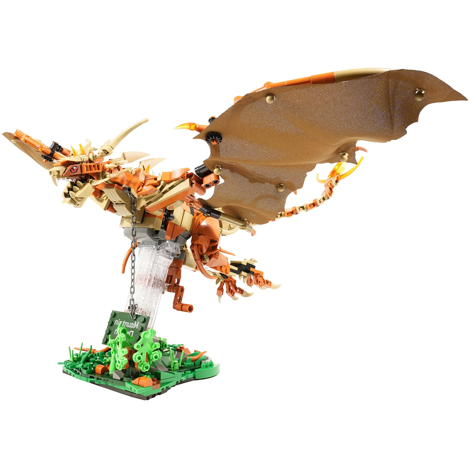 Goirzi 886Pcs Mountain Dragon Building Blocks Set – Mythical Creature ...