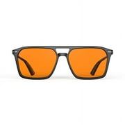 Goiteia 100% Orange Blue Light Blocking Glasses-Amber Tint Gaming Glasses for Better Sleep/Eyes Strain/Light Sensitive-Ultra Light & Spring Hinges for Better Co
