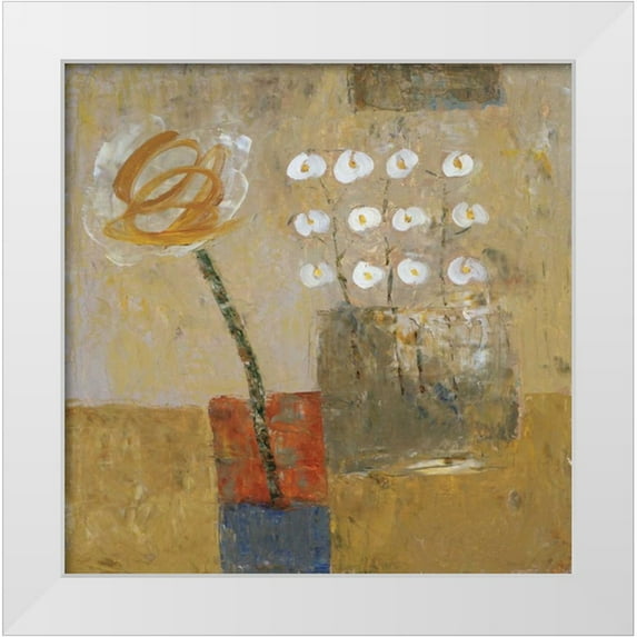 Gojanovic, Zivana 20x20 White Modern Wood Framed Museum Art Print Titled - Morning Flower