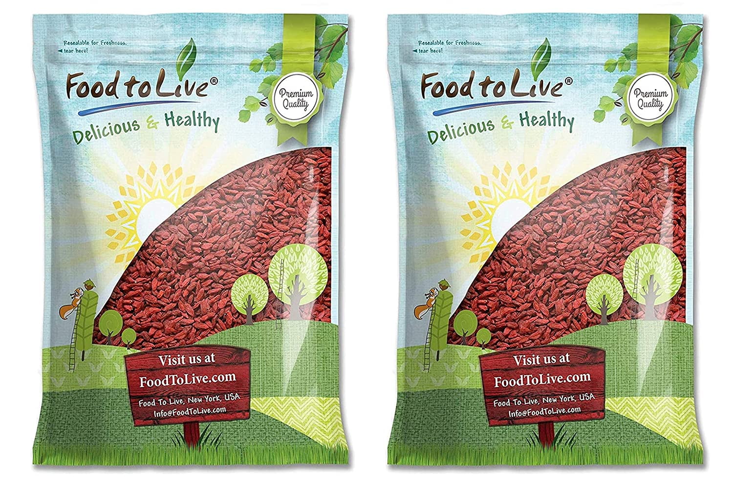 Goji Berries, 12 Pounds  Kosher, Raw, Vegan  by Food to Live