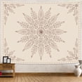 thumbnail image 1 of Gojian Boho Floral Mandala Tapestry Wall Hanging Pink Bohemian Flower Medallion Tapestry Aesthetic Watercolor Hippie Indian Small Tapestries for Bedroom Living Room Dorm Decor, 1 of 6