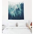 thumbnail image 1 of Gojian Forest Tapestry Wall Hanging - Green Misty Pine Tree Nature Wall Art, Tapestries BoHo Decor for Living Room & Bedroom Spaces, 1 of 6
