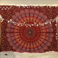 thumbnail image 1 of Gojian Handmade Indian hippie Bohemian Psychedelic Peacock Mandala Wall hanging College Dorm Beach Throws Table Cloth Bedding Tapestry, 1 of 6