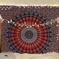 thumbnail image 1 of Gojian Handmade Indian hippie Bohemian Psychedelic Peacock Mandala Wall hanging College Dorm Beach Throws Table Cloth Bedding Tapestry, 1 of 6