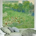 thumbnail image 1 of Gojian Monet Waterlily Wall Tapestry, Green Floral Plant Art for Bedroom Girls Boys, Small Nature Flower Pond Wall Hanging, Watercolor Tapestries for Living Room Dorm Decor, 1 of 6