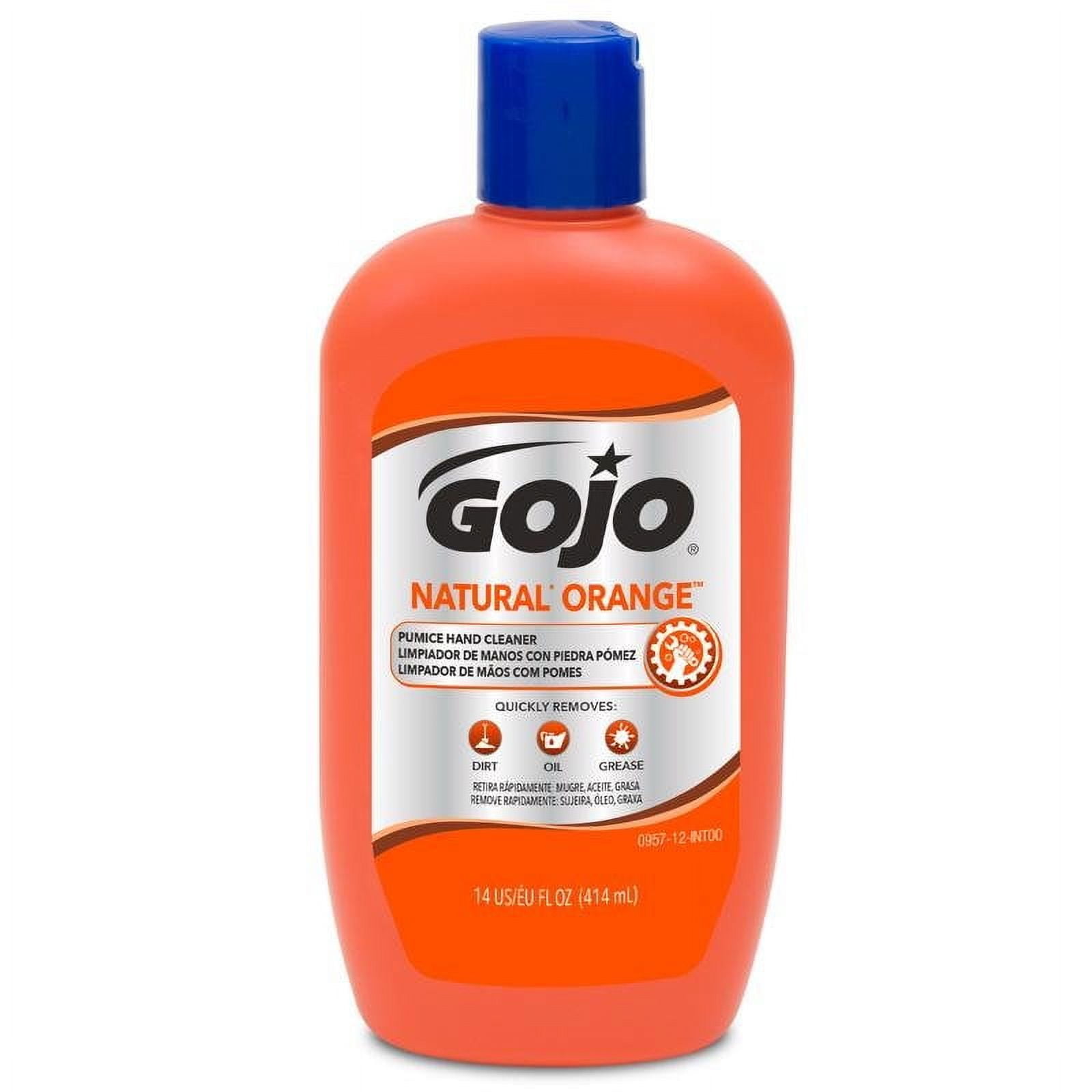 Gojo Natural Orange Scent Pumice Hand Cleaner 14 oz
