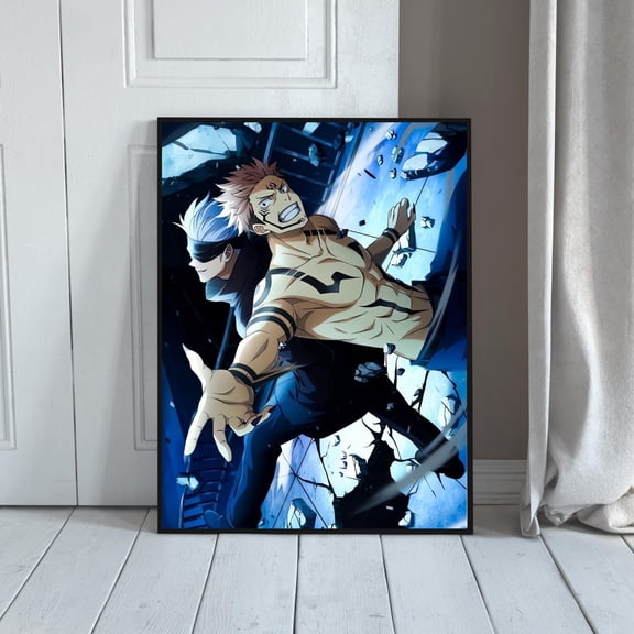 Gojo And Sukuna Jujutsu Kaisen Wall Art , Poster Print Only