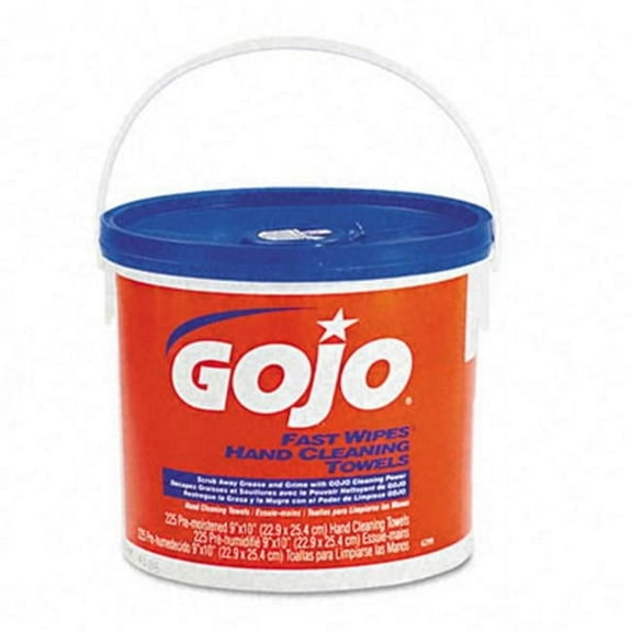 Gojo FAST WIPES Hand Cleaning Towels Cloth 9 x 10 White 225/Bucket