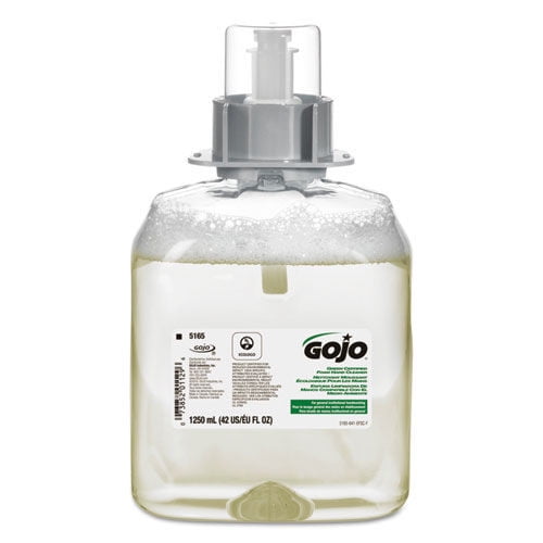 Gojo FMX-12 Refill Green Certified Foam Hand Soap 42.3 fl oz (1250 mL) - Hand - Clear - Fragrance-free, Rich Lather, Antibacterial-free, Triclosan-free, Paraben-free, Phthalate-free, Bio-based -