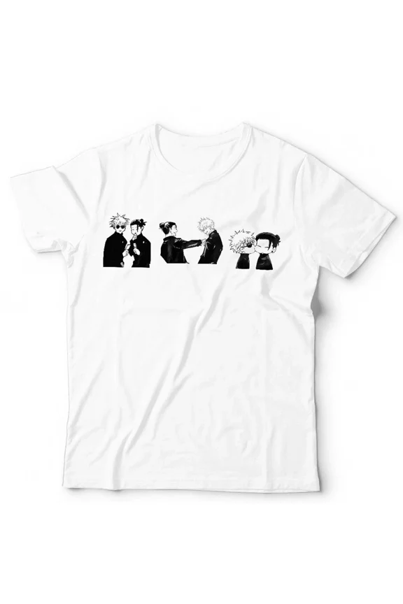 Gojo Geto Anime Streetwear Jujutsu Kaisen Japanese Manga Fan Tee Unisex T-Shirt, up to size 5XL