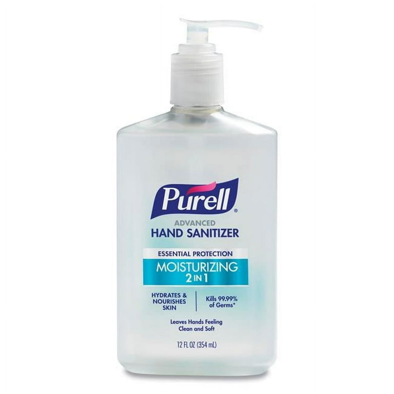 2 in 1 Moisturizing Advanced Hand Sanitizer Gel, 12 oz Pump Bottle, Clean Scent 2 in 1 Moisturizing Advanced Hand Sanitizer Gel, 12 oz Pump Bottle, Clean Scent