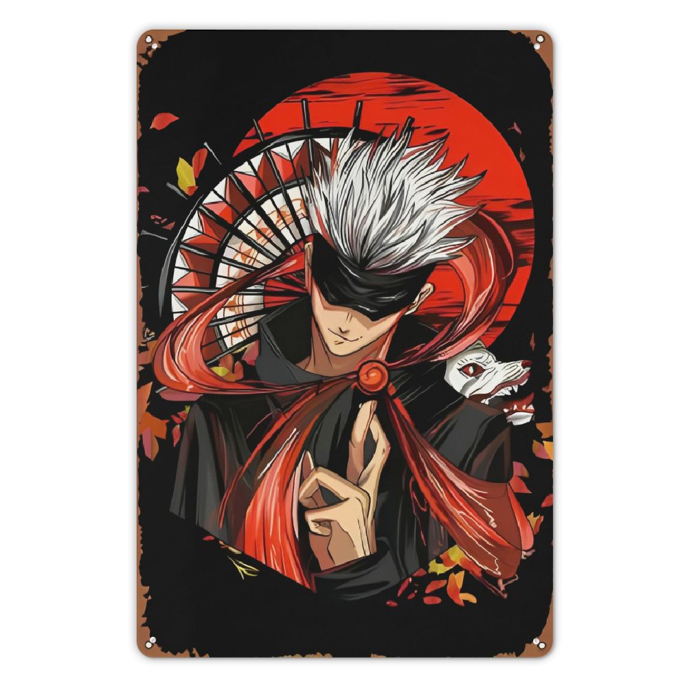 Gojo Satoru 12x8 Inch Rust-Free Tin Poster - Home Decor - Walmart.com