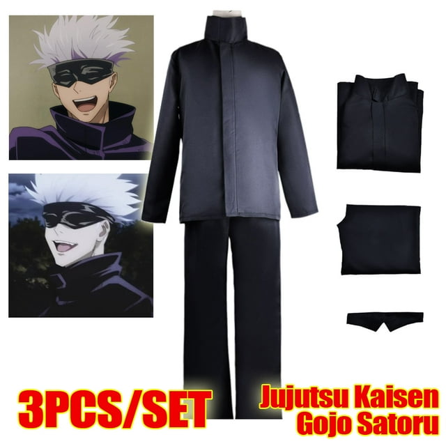 Gojo Satoru Costume Jujutsu Kaisen Cosplay Sets Suit with Top Pants Eye ...