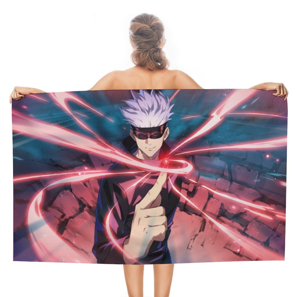 タオル BIG PHOTO TOWEL (SOOYOUNG) Gojo Satoru Jujutsu Kaisen Beach Towel Microfiber Soft