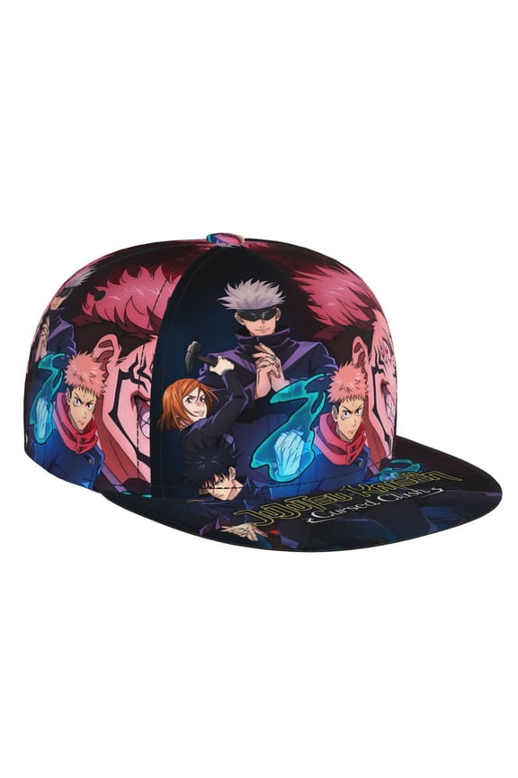 Gojo Satoru Jujutsu Kaisen Brim Bill Baseball Cap Adjustable Snapback Hat Hip Hop Dad Caps Men Women