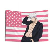 Gojo Satoru Jujutsu Kaisen wall tapestry poster for college dorm cave bedroom living room office party decoration gift