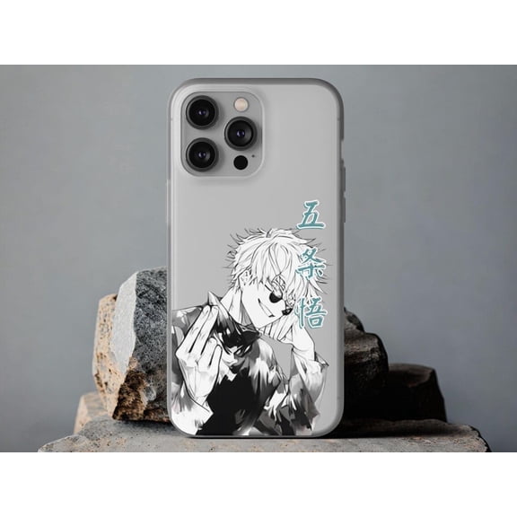 Gojo Satoru Manga Style Case for iPhone 17 16 15 14 13 12 11 Pro Max
