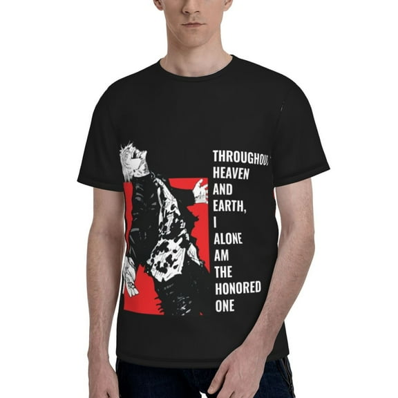 Gojo Satoru Men's T Shirts Cartoon Graphic Short Sleeve Tees Novelty Casual Unisex Adults Tee Shirt Tops