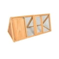 thumbnail image 1 of Gojooasis Wooden Triangle Outdoor Chicken Coop Rabbit Hutch For Small Pets, 1 of 9