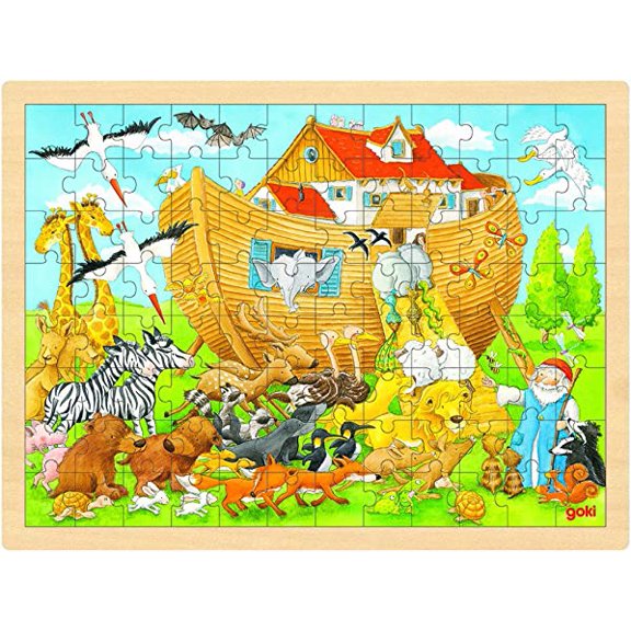 Goki Wooden Entry Into Noah's Ark Puzzle (96 Piece)