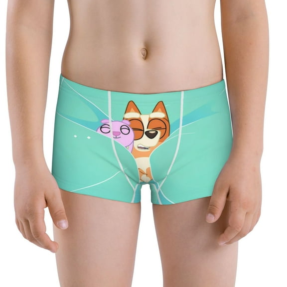Gokiu Bluey Boys' and Toddler Underwear Comfort Flex Waistband Boxer Briefs