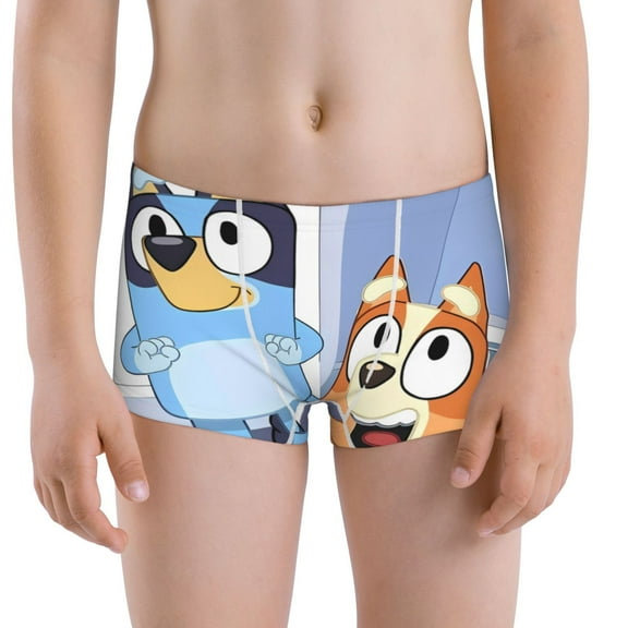 Gokiu Bluey Boys' and Toddler Underwear Comfort Flex Waistband Boxer Briefs