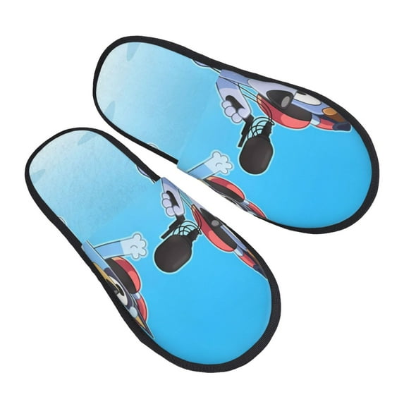 Gokiu Bluey Slippers for Women Fuzzy House Shoes Anti-Skid Sole Indoor Outdoor Slide Slipper