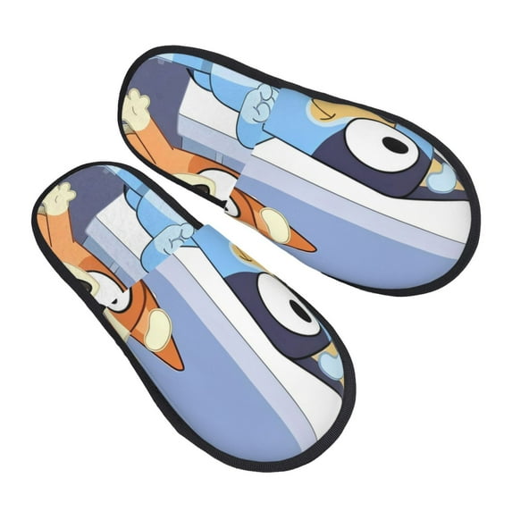 Gokiu Bluey Slippers for Women Fuzzy House Shoes Anti-Skid Sole Indoor Outdoor Slide Slipper